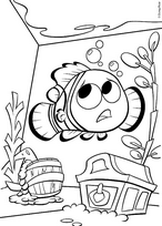 coloriage nemo et les coffres aux tresors